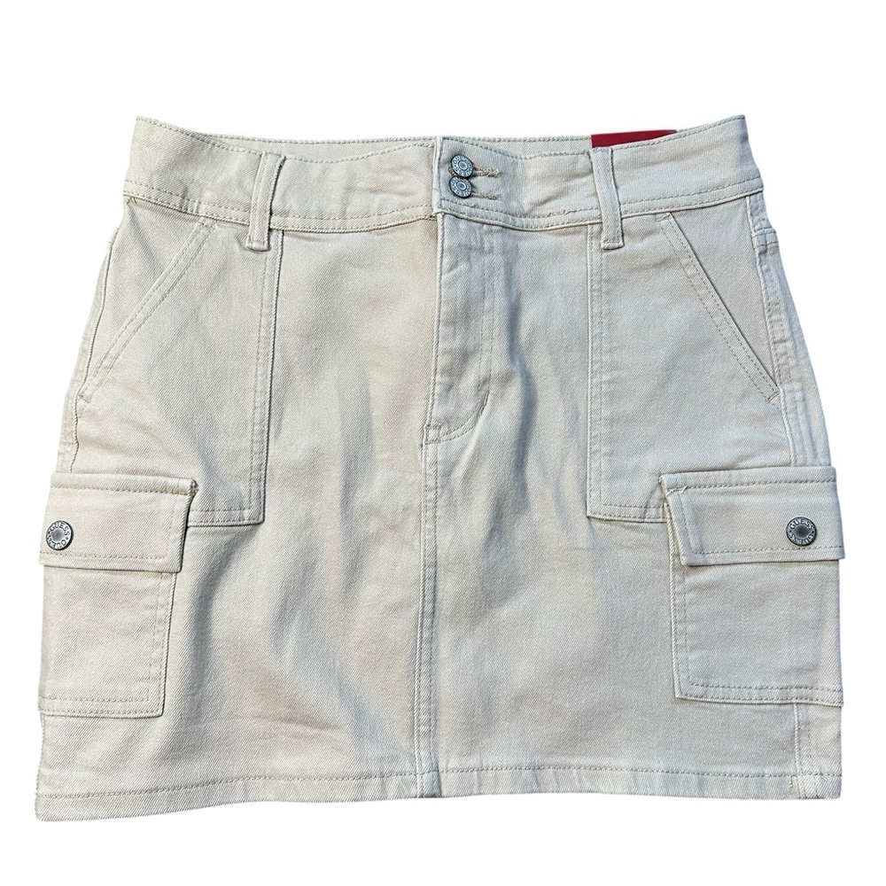 GUESS Alaysha Cargo Skirt Beige Cement NWT Size M